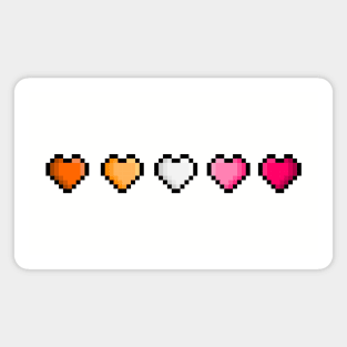 Pride Pixel Hearts Magnet